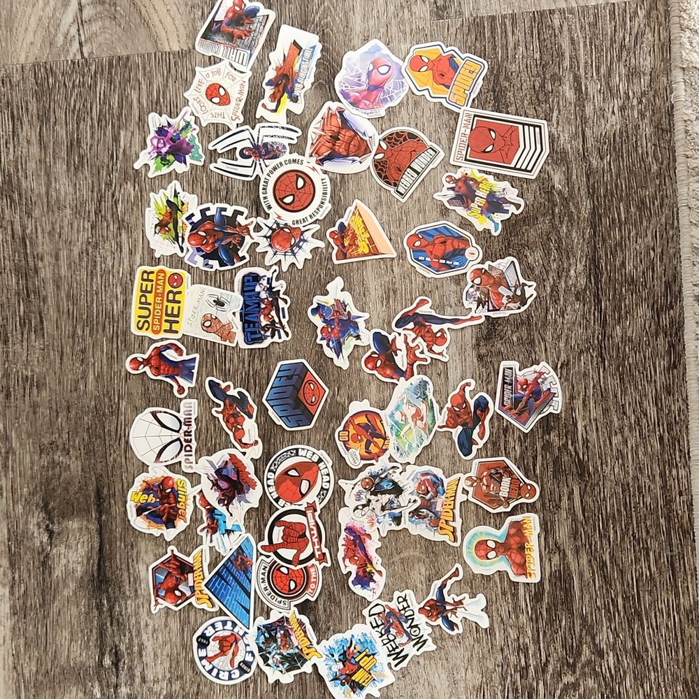 NWT Marvel Spiderman 50 piece sticker set